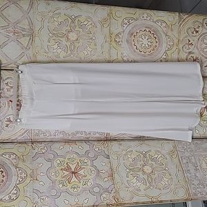 Charlotte Russe white sheer pants with built in shorts.